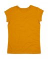 Dames T-shirt Biologisch Roll Sleeve Mantis M81 mustard
